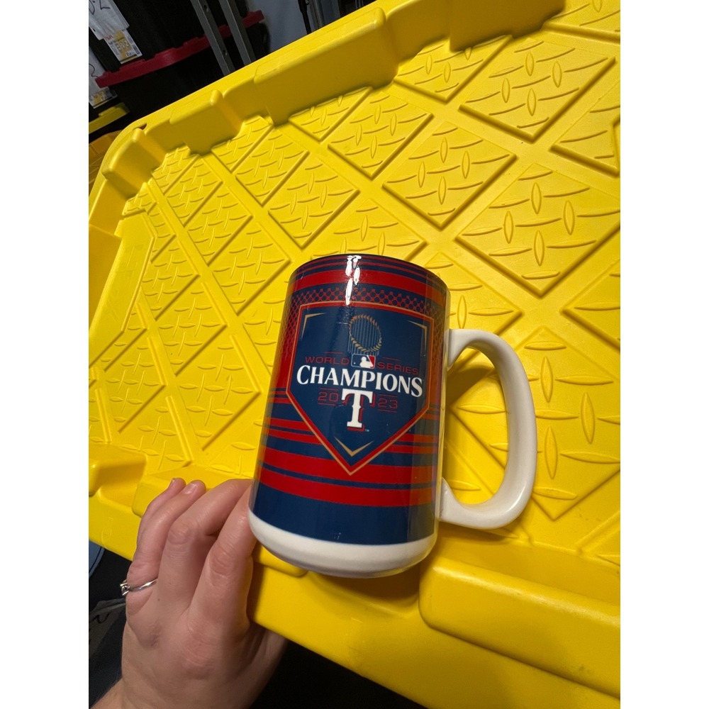 Texas Rangers 2023 World Series Champions 15oz Sublimated Coffee Mug MLB Logo
